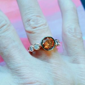 Beautiful rose gold bubble ring